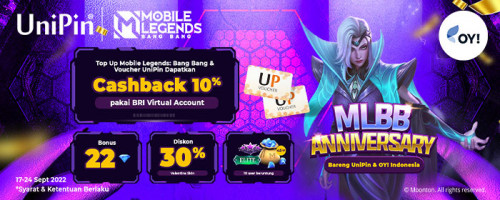 MLBB Anniversary bareng UniPin dan OY! Indonesia